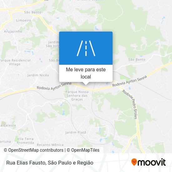 Rua Elias Fausto mapa