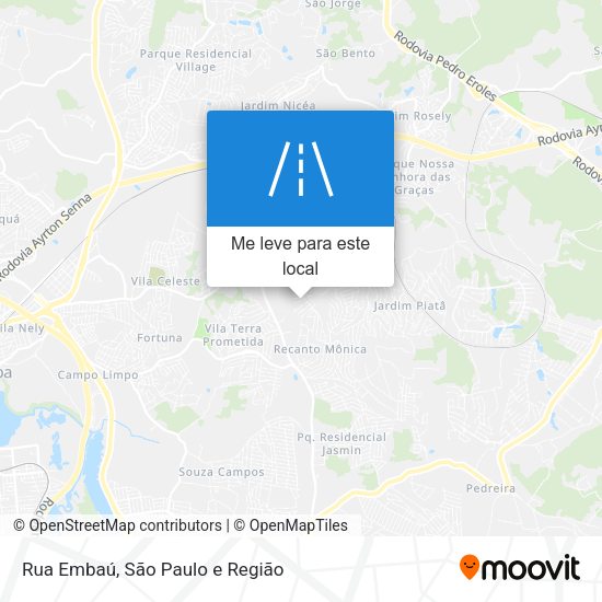 Rua Embaú mapa