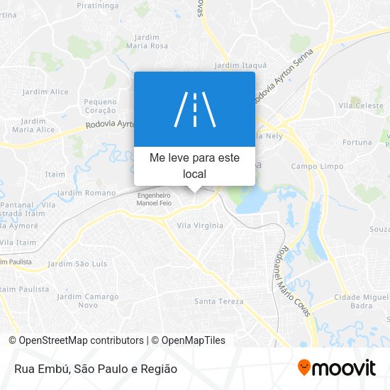 Rua Embú mapa