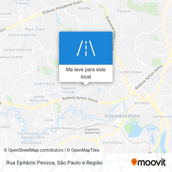 Rua Epitácio Pessoa mapa