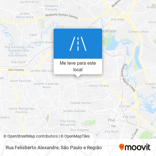 Rua Felisberto Alexandre mapa