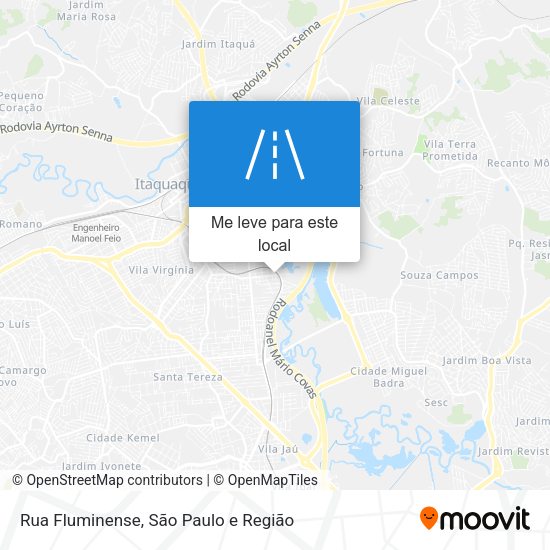 Rua Fluminense mapa