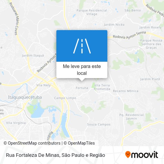 Rua Fortaleza De Minas mapa