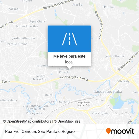 Rua Frei Caneca mapa