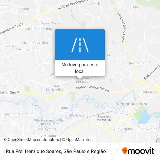 Rua Frei Henrique Soares mapa