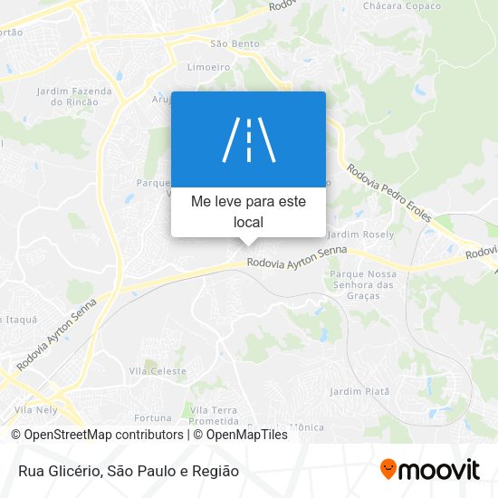 Rua Glicério mapa