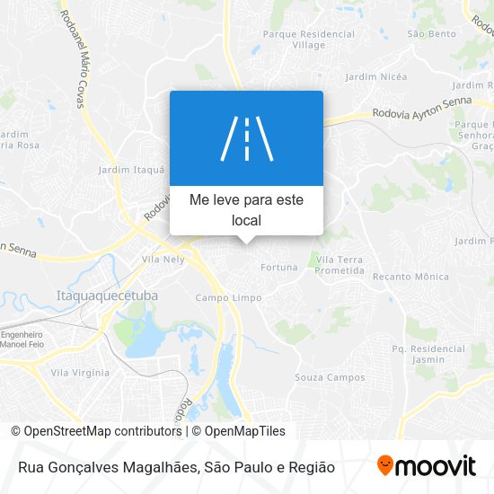 Rua Gonçalves Magalhães mapa