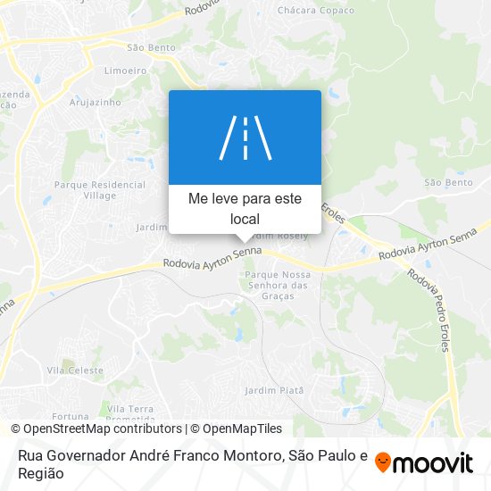 Rua Governador André Franco Montoro mapa