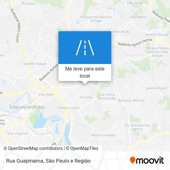 Rua Guapinama mapa