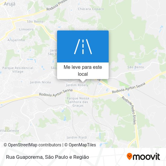 Rua Guaporema mapa