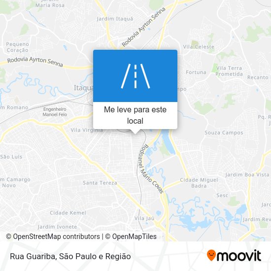 Rua Guariba mapa