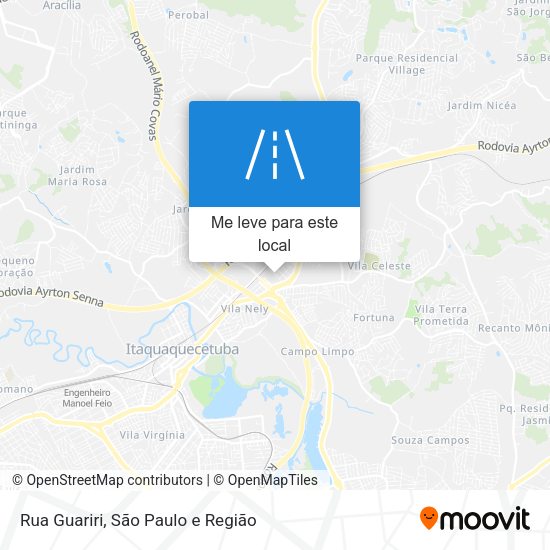 Rua Guariri mapa