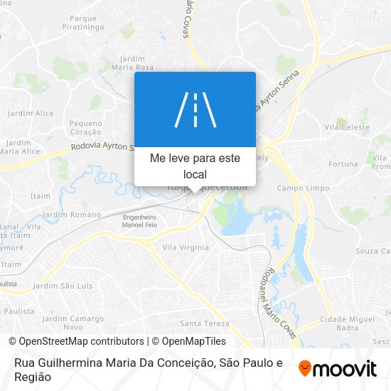 Rua Guilhermina Maria Da Conceição mapa
