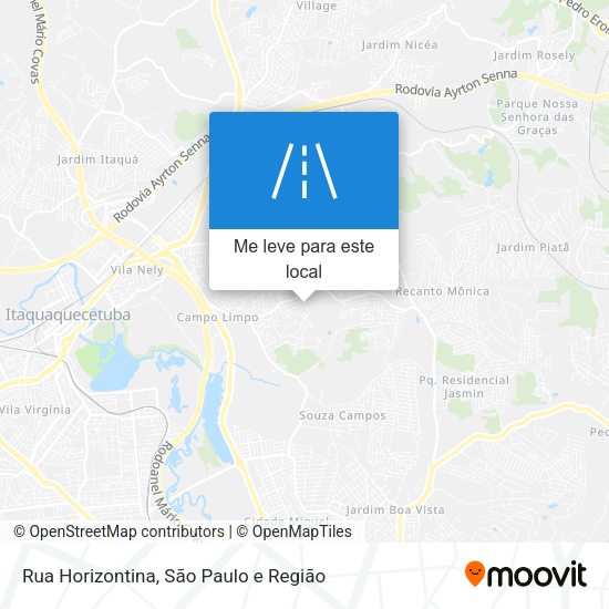 Rua Horizontina mapa