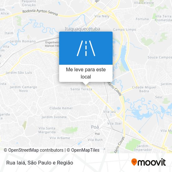 Rua Iaiá mapa