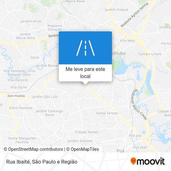 Rua Ibaité mapa