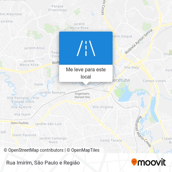 Rua Imirim mapa