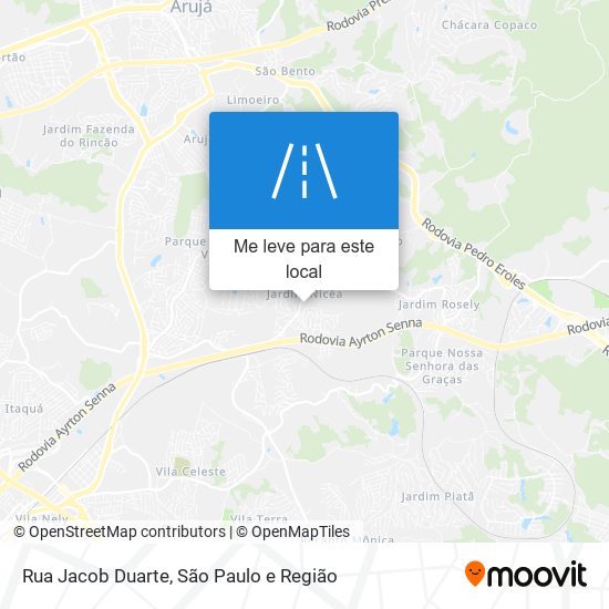 Rua Jacob Duarte mapa