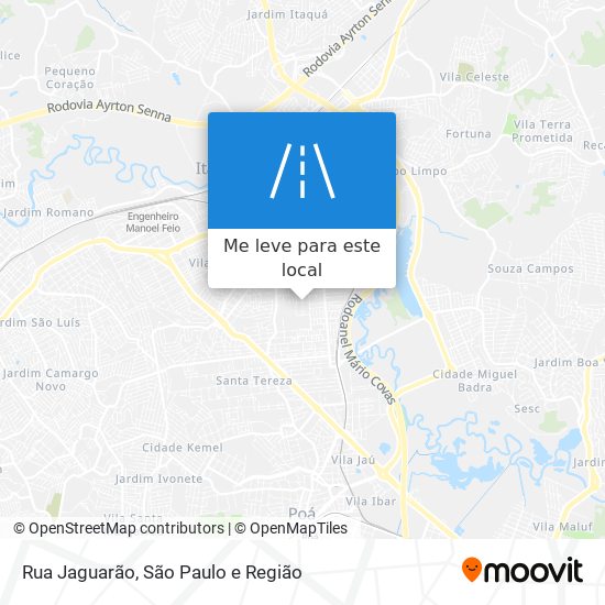 Rua Jaguarão mapa