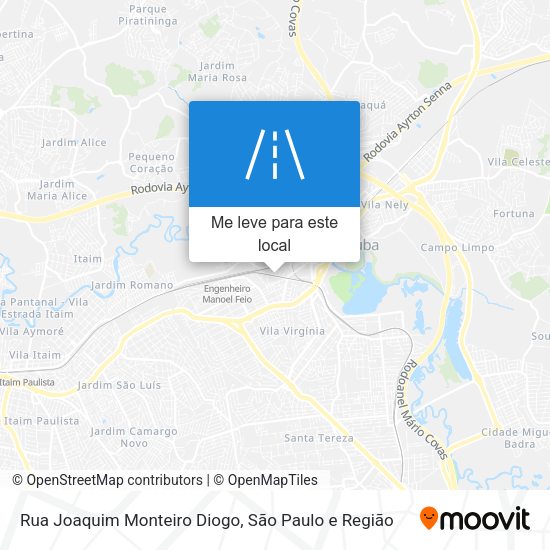 Rua Joaquim Monteiro Diogo mapa