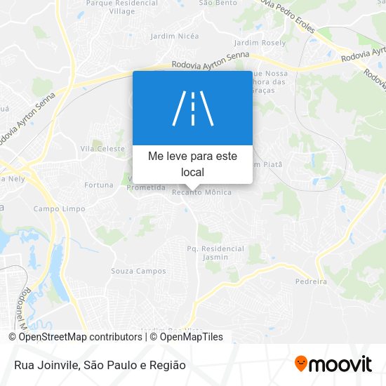 Rua Joinvile mapa