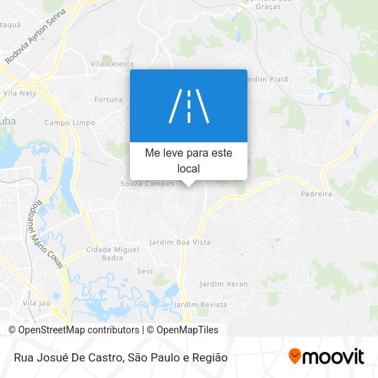 Rua Josué De Castro mapa