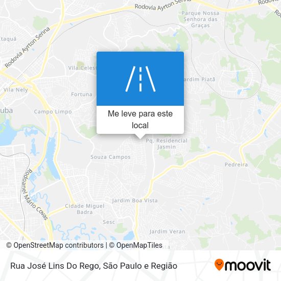 Rua José Lins Do Rego mapa