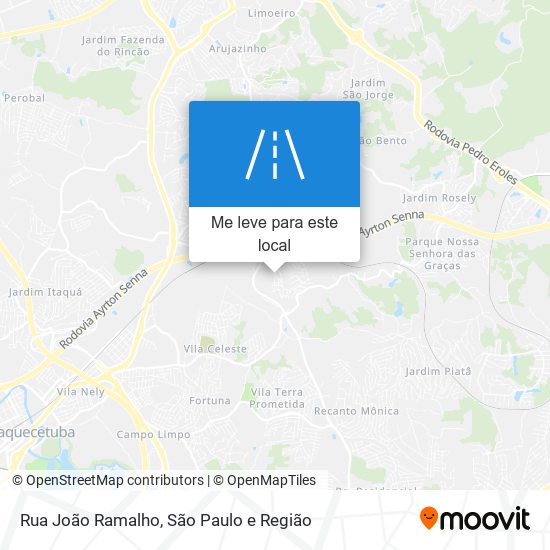 Rua João Ramalho mapa