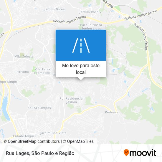 Rua Lages mapa