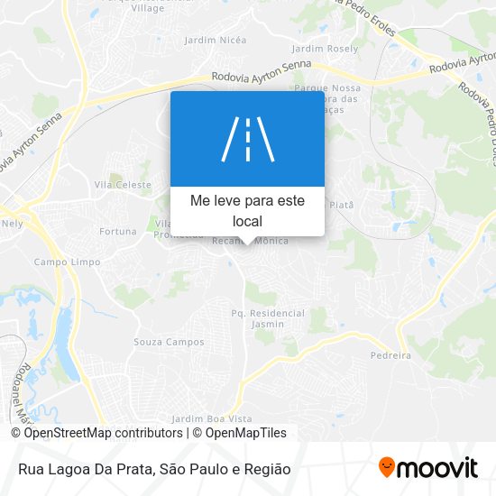 Rua Lagoa Da Prata mapa