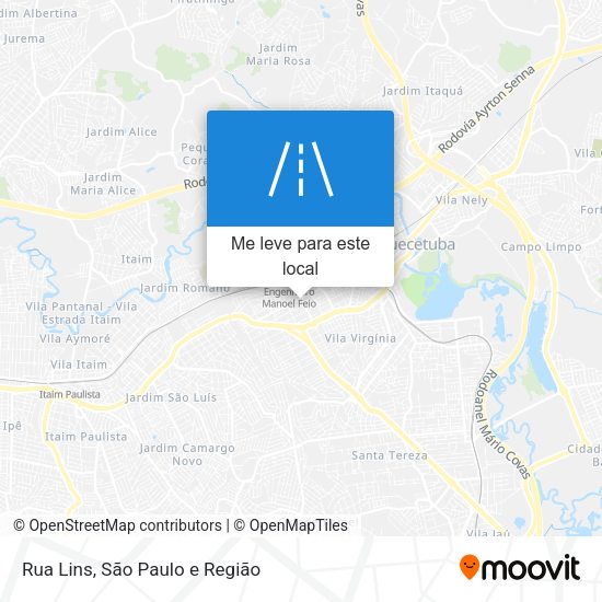 Rua Lins mapa