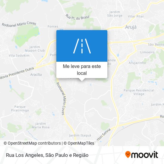 Rua Los Angeles mapa