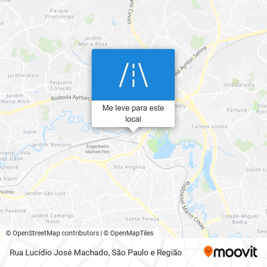 Rua Lucídio José Machado mapa