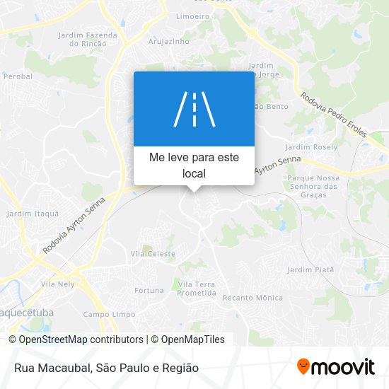 Rua Macaubal mapa