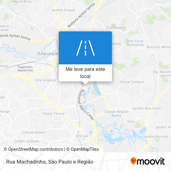 Rua Machadinho mapa