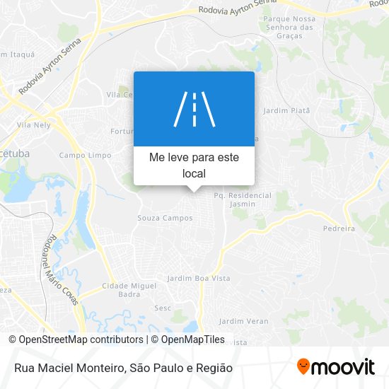 Rua Maciel Monteiro mapa