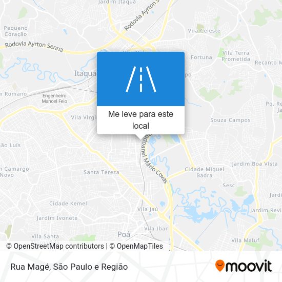 Rua Magé mapa