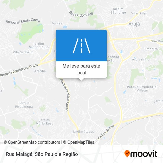Rua Malagá mapa