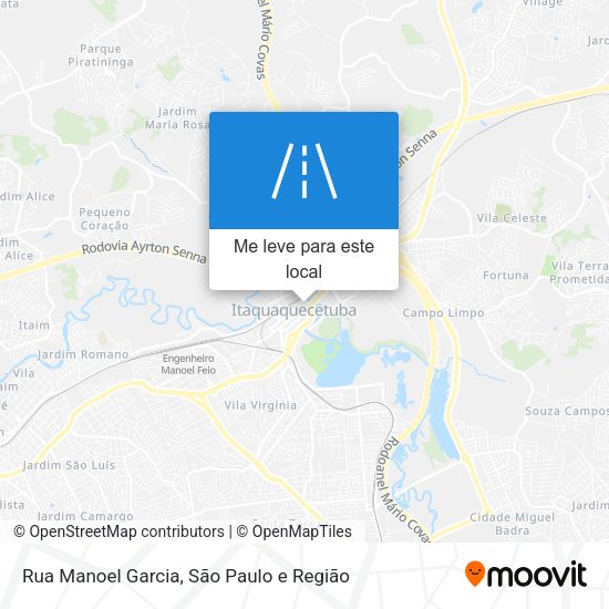 Rua Manoel Garcia mapa