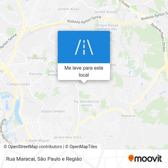Rua Maracai mapa