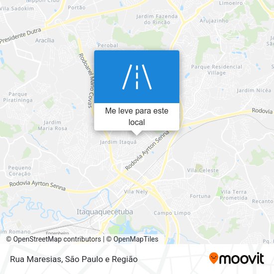 Rua Maresias mapa