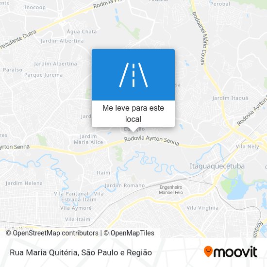 Rua Maria Quitéria mapa