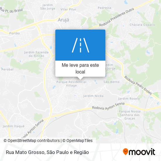 Rua Mato Grosso mapa
