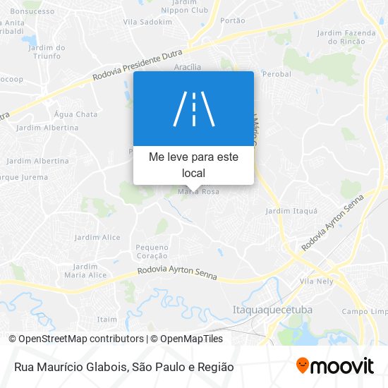 Rua Maurício Glabois mapa