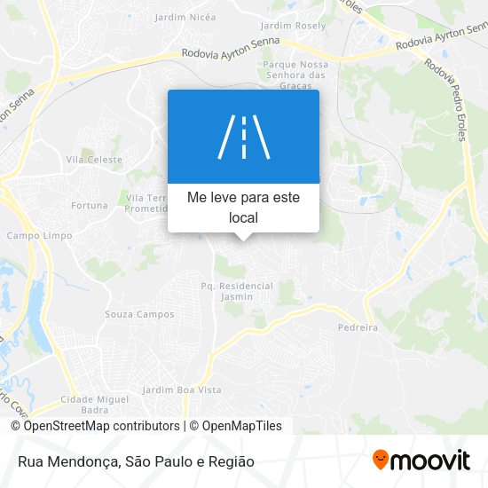 Rua Mendonça mapa