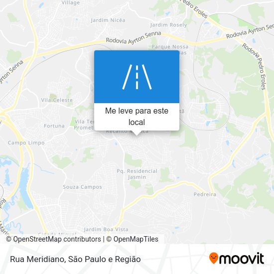 Rua Meridiano mapa