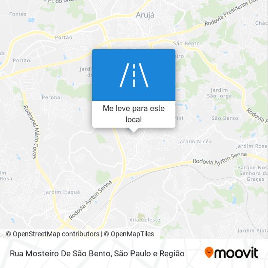 Rua Mosteiro De São Bento mapa