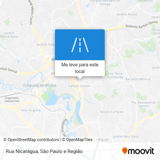 Rua Nicarágua mapa