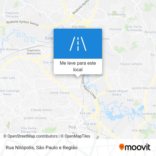 Rua Nilópolis mapa
