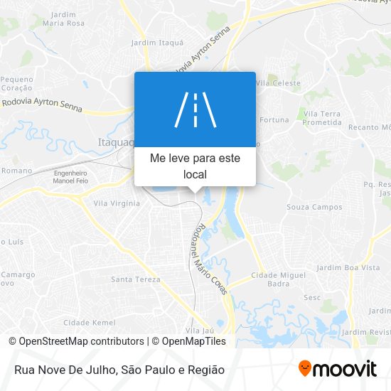 Rua Nove De Julho mapa